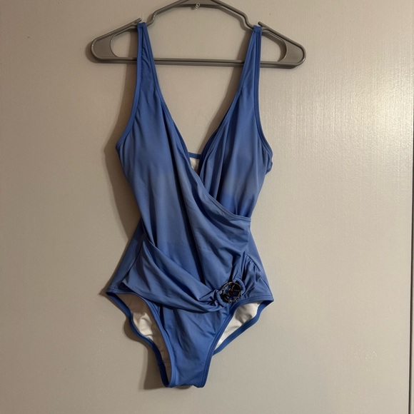 Michael Michael Kors Blue One-Piece Swimsuit Size 8 - Picture 1 of 16